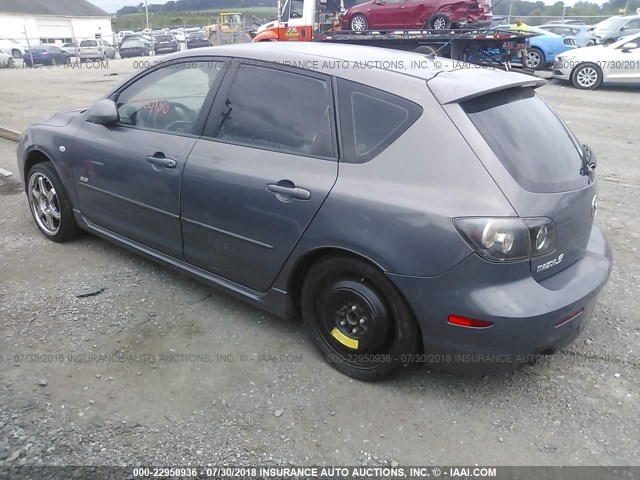 JM1BK343271680559 - 2007 MAZDA 3 HATCHBACK GRAY photo 3