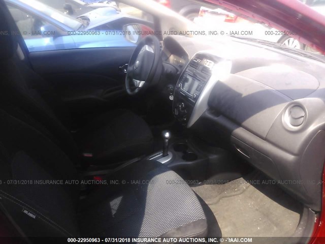 3N1CE2CP3GL354498 - 2016 NISSAN VERSA NOTE S/S PLUS/SV/SL/SR RED photo 5