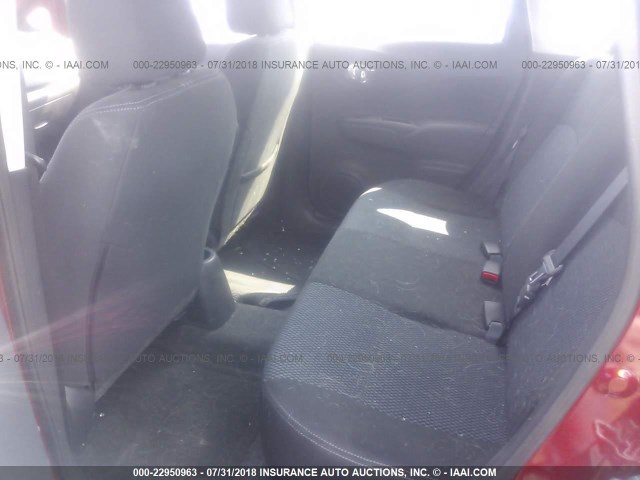 3N1CE2CP3GL354498 - 2016 NISSAN VERSA NOTE S/S PLUS/SV/SL/SR RED photo 8