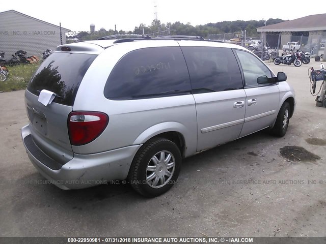 2A4GP54L67R156498 - 2007 CHRYSLER TOWN & COUNTRY TOURING SILVER photo 4