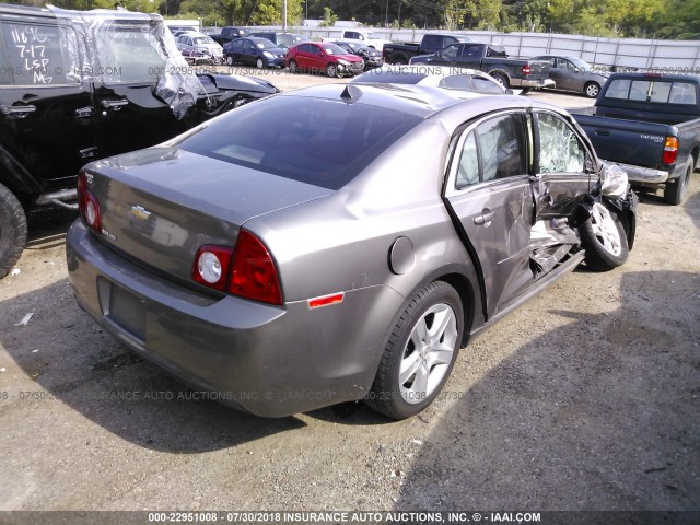 1G1ZB5E04CF209078 - 2012 CHEVROLET MALIBU LS GRAY photo 4