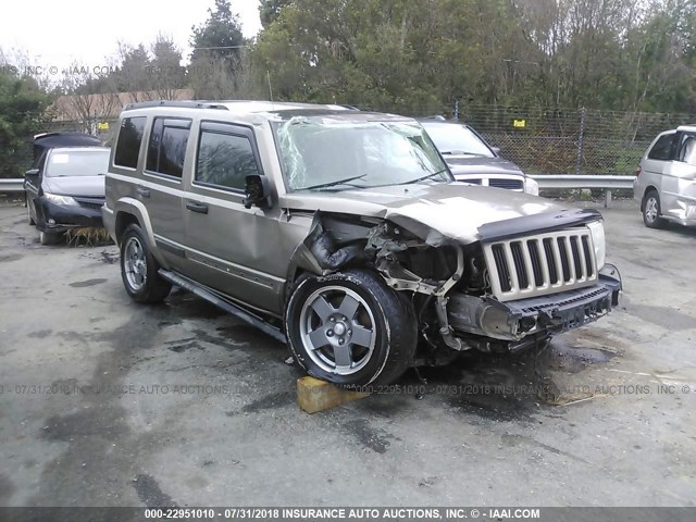 1J8HG48N76C217194 - 2006 JEEP COMMANDER Pewter photo 1