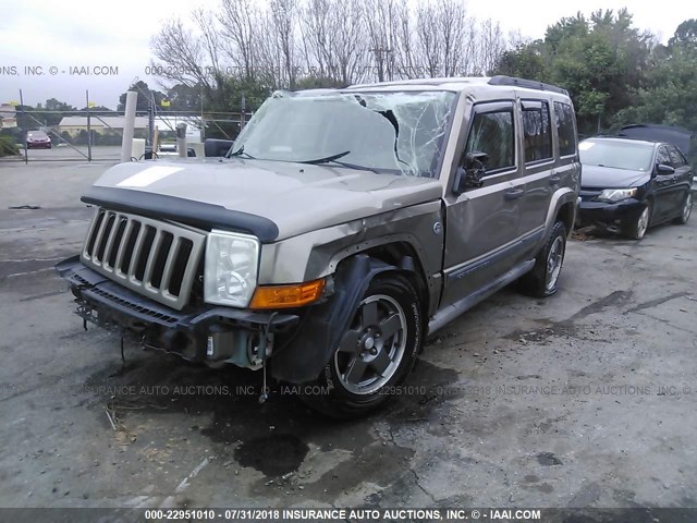 1J8HG48N76C217194 - 2006 JEEP COMMANDER Pewter photo 2