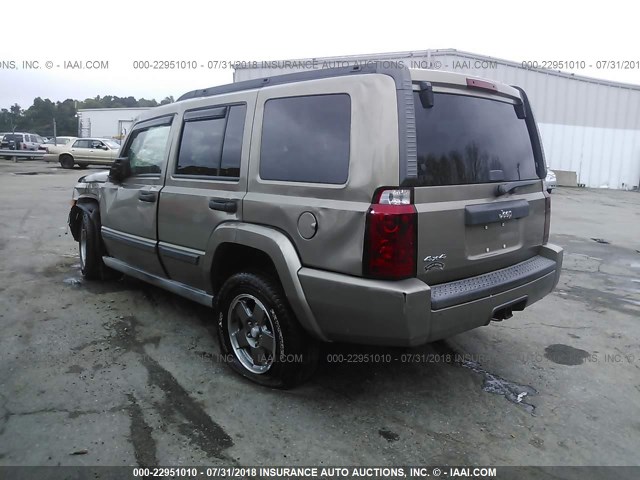 1J8HG48N76C217194 - 2006 JEEP COMMANDER Pewter photo 3