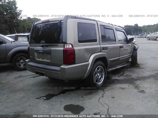 1J8HG48N76C217194 - 2006 JEEP COMMANDER Pewter photo 4