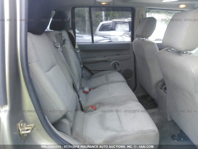 1J8HG48N76C217194 - 2006 JEEP COMMANDER Pewter photo 8