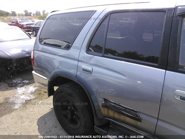 JT3HN86R7T0016424 - 1996 TOYOTA 4RUNNER SR5 Light Blue photo 6