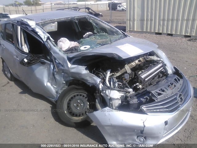 3N1CE2CPXFL372625 - 2015 NISSAN VERSA NOTE S/S PLUS/SV/SL/SR SILVER photo 6
