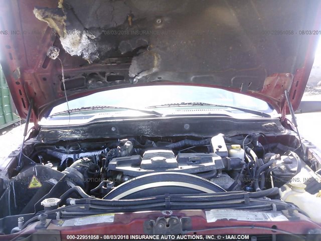 3D7KS28A38G122148 - 2008 DODGE RAM 2500 ST/SLT 红色 照片 10