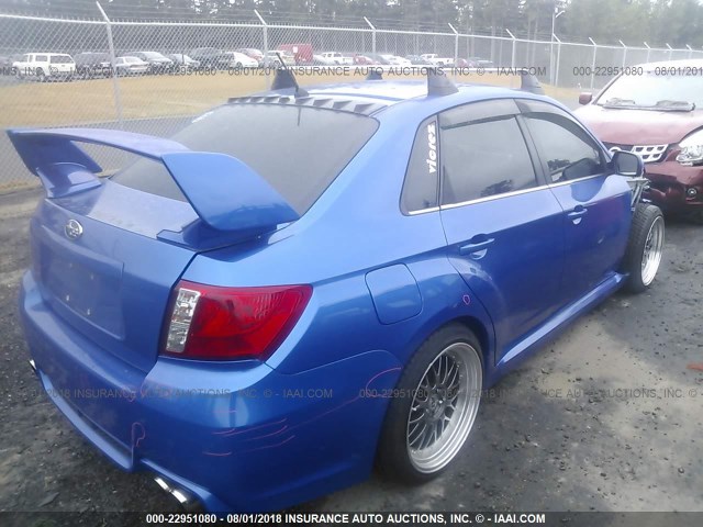 JF1GV7E66CG024830 - 2012 SUBARU IMPREZA WRX BLUE photo 4