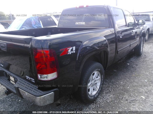 3GTP2VE75CG184878 - 2012 GMC SIERRA K1500 SLE BLACK photo 4