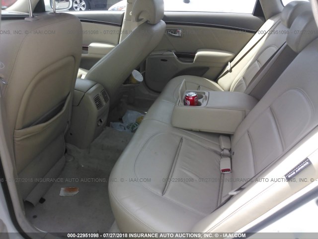 KMHFC46FX7A144854 - 2007 HYUNDAI AZERA SE/LIMITED 白色 照片 8