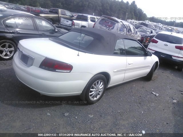 1C3EL55R92N323944 - 2002 CHRYSLER SEBRING LXI WHITE photo 4