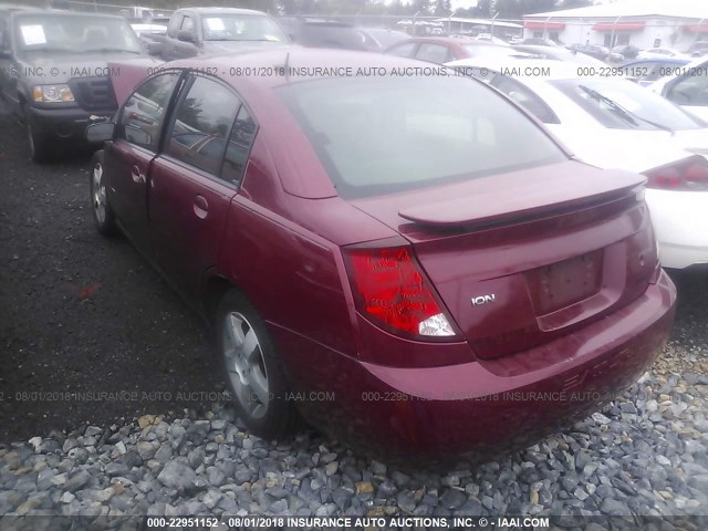 1G8AL55F66Z178144 - 2006 SATURN ION LEVEL 3 MAROON photo 3