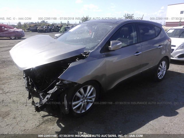 KM8JU3AC0BU227134 - 2011 HYUNDAI TUCSON GLS/LIMITED 灰色 照片 2