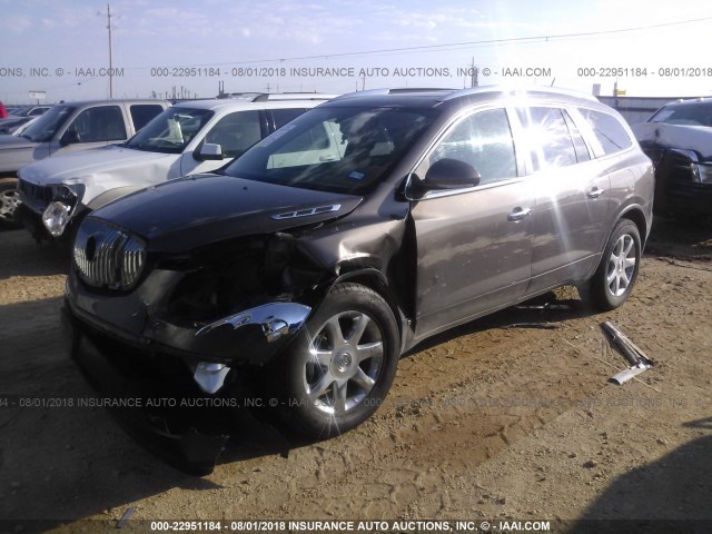 5GAER23D29J112670 - 2009 BUICK ENCLAVE CXL BROWN photo 2