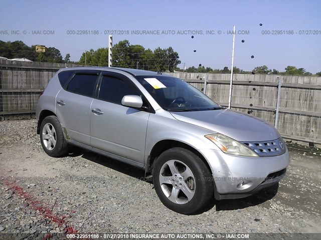 JN8AZ08T53W117068 - 2003 NISSAN MURANO SL/SE SILVER photo 1