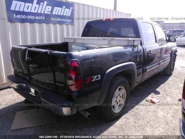 2GCEK13T951371603 - 2005 CHEVROLET SILVERADO K1500 BLACK photo 4