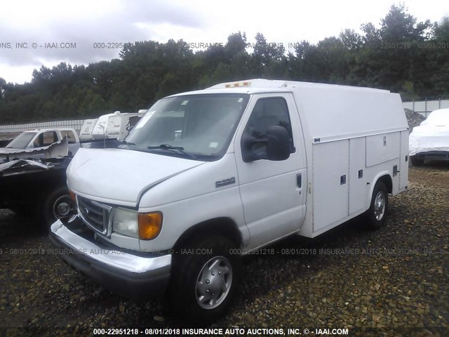 1FDSE35L56HA76558 - 2006 FORD ECONOLINE E350 SUPER DUTY CTWAY VAN 白色 照片 2