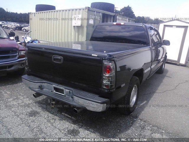 2GTEC19T121373247 - 2002 GMC NEW SIERRA C1500 BLACK photo 4