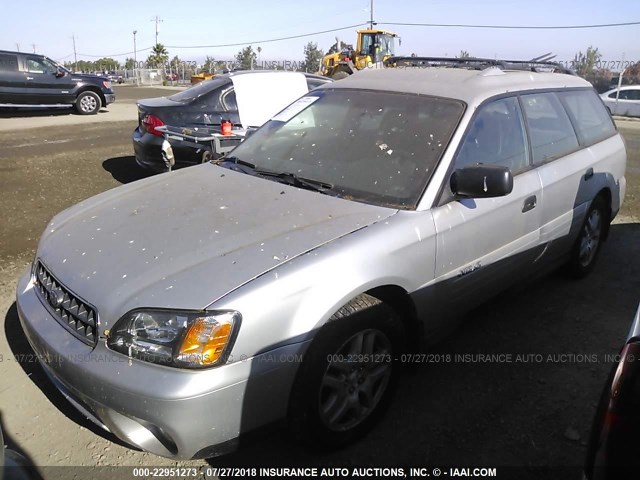 4S3BH675847644610 - 2004 SUBARU LEGACY OUTBACK AWP 银色 照片 2