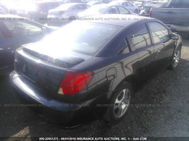 1G8AW12F55Z102949 - 2005 SATURN ION LEVEL 3 BLACK photo 4