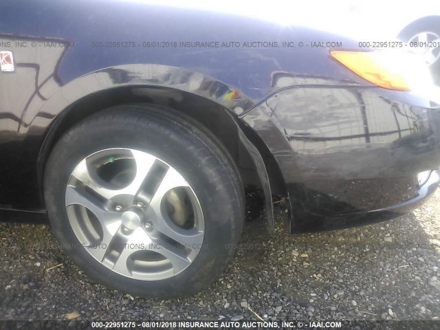 1G8AW12F55Z102949 - 2005 SATURN ION LEVEL 3 BLACK photo 6