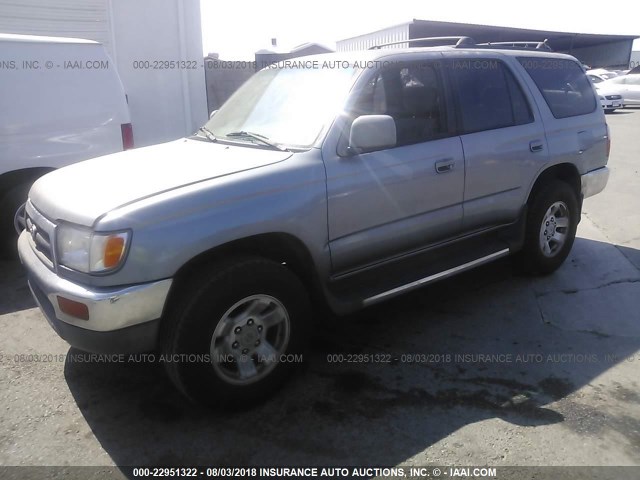 JT3GN86R9W0084420 - 1998 TOYOTA 4RUNNER SR5 BLUE photo 2