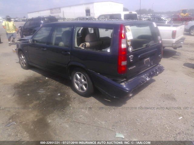 YV1LW61J2Y2714647 - 2000 VOLVO V70 SE BLUE photo 3