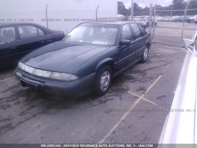 1G2WJ52M6TF214906 - 1996 PONTIAC GRAND PRIX SE GREEN photo 2