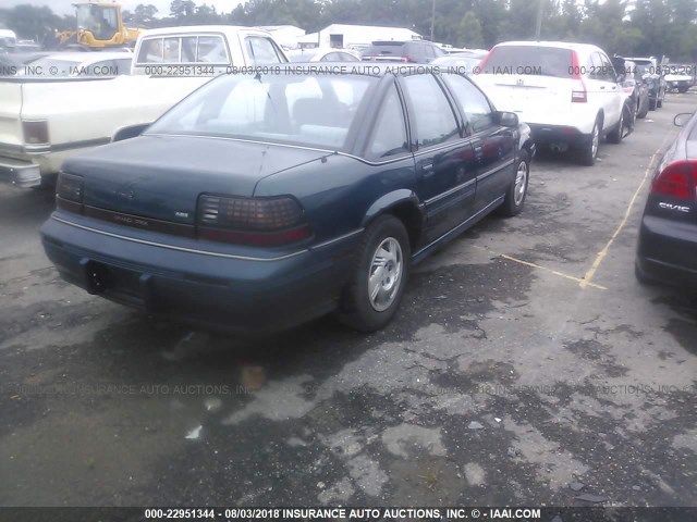 1G2WJ52M6TF214906 - 1996 PONTIAC GRAND PRIX SE GREEN photo 4