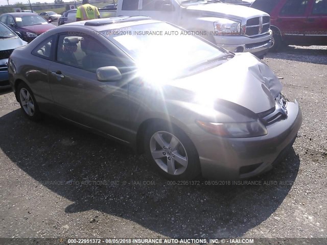 2HGFG12998H508712 - 2008 HONDA CIVIC EXL GRAY photo 1