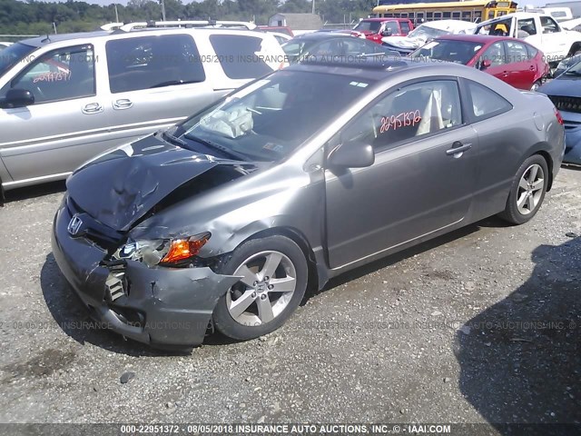 2HGFG12998H508712 - 2008 HONDA CIVIC EXL GRAY photo 2