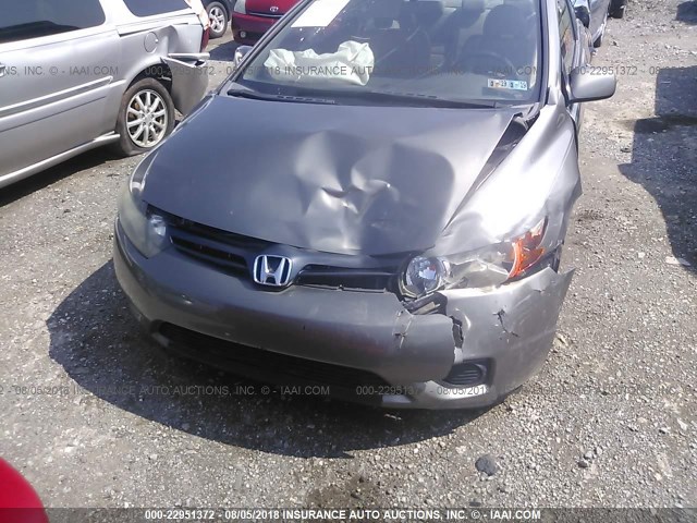 2HGFG12998H508712 - 2008 HONDA CIVIC EXL GRAY photo 6
