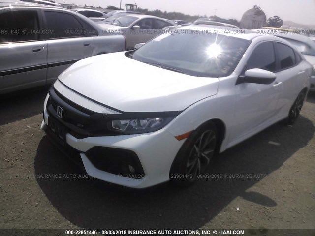 2HGFC1E50HH705563 - 2017 HONDA CIVIC SI WHITE photo 2