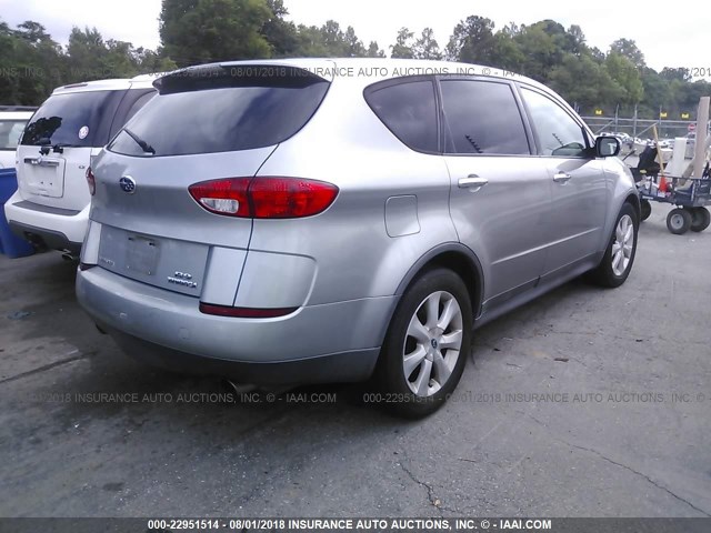 4S4WX82C364410395 - 2006 SUBARU B9 TRIBECA 3.0 H6/3.0 H6 LIMITED GRAY photo 4