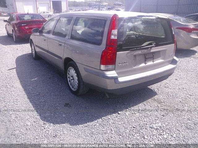 YV1SW61R012089057 - 2001 VOLVO V70 GOLD photo 3