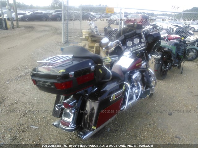 1HD1FC415AB634657 - 2010 HARLEY-DAVIDSON FLHTCU BURGUNDY photo 4