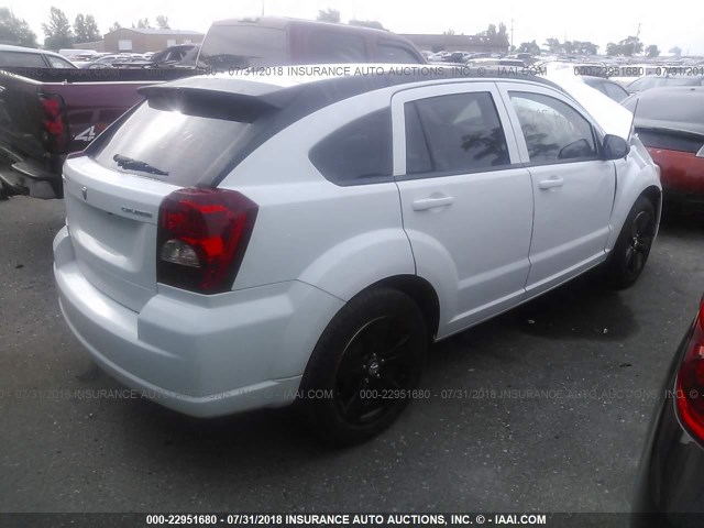 1B3CB3HA2BD171884 - 2011 DODGE CALIBER MAINSTREET WHITE photo 4