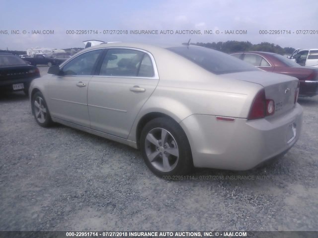 1G1ZC5E10BF137042 - 2011 CHEVROLET MALIBU 1LT ვერცხლისფერი ფოტო 3