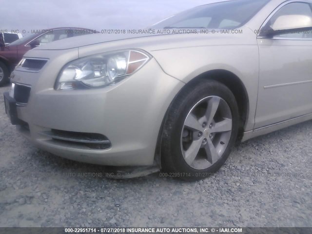 1G1ZC5E10BF137042 - 2011 CHEVROLET MALIBU 1LT ვერცხლისფერი ფოტო 6