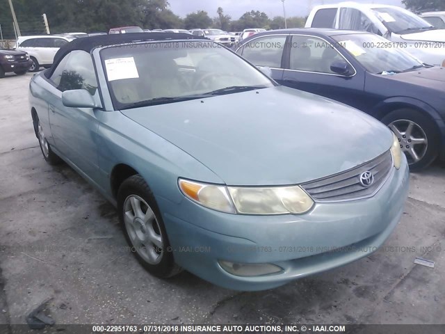 2T1FF28P32C600719 - 2002 TOYOTA CAMRY SOLARA SE/SLE მწვანე ფოტო 1
