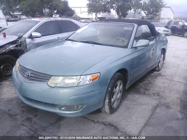 2T1FF28P32C600719 - 2002 TOYOTA CAMRY SOLARA SE/SLE მწვანე ფოტო 2