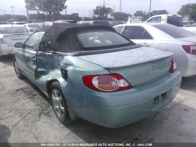 2T1FF28P32C600719 - 2002 TOYOTA CAMRY SOLARA SE/SLE მწვანე ფოტო 3