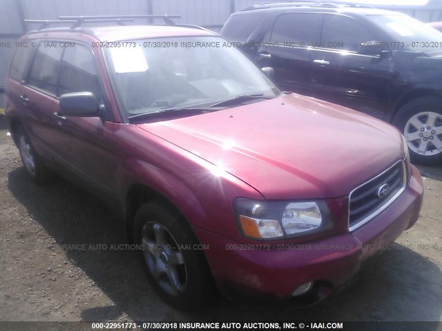 JF1SG65624H767544 - 2004 SUBARU FORESTER 2.5XS MAROON photo 1