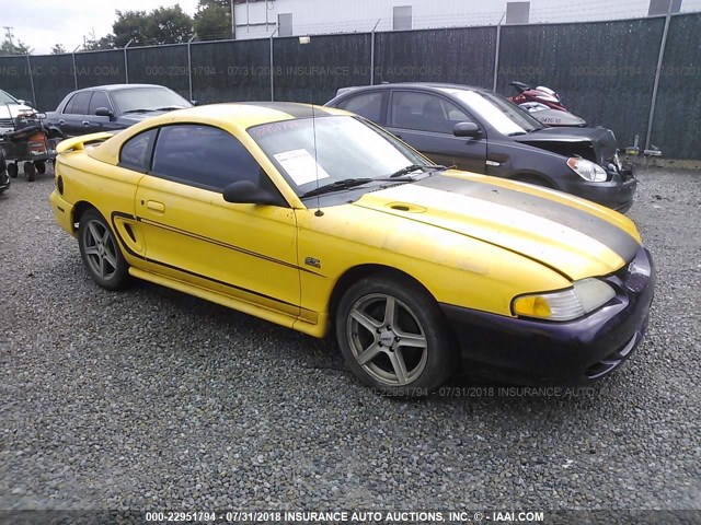 1FALP42TXSF168516 - 1995 FORD MUSTANG GT/GTS YELLOW photo 1