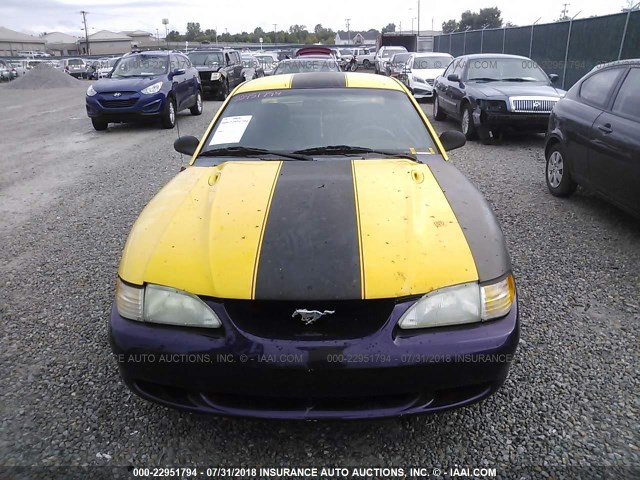 1FALP42TXSF168516 - 1995 FORD MUSTANG GT/GTS YELLOW photo 6