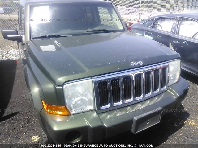 1J8HG48K87C611987 - 2007 JEEP COMMANDER GREEN photo 6