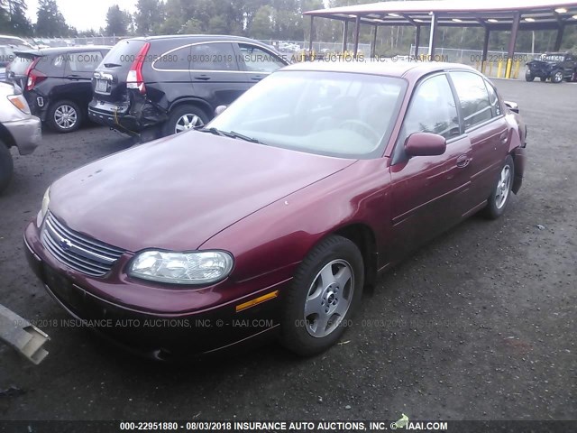 1G1NE52J92M653330 - 2002 CHEVROLET MALIBU LS MAROON photo 2