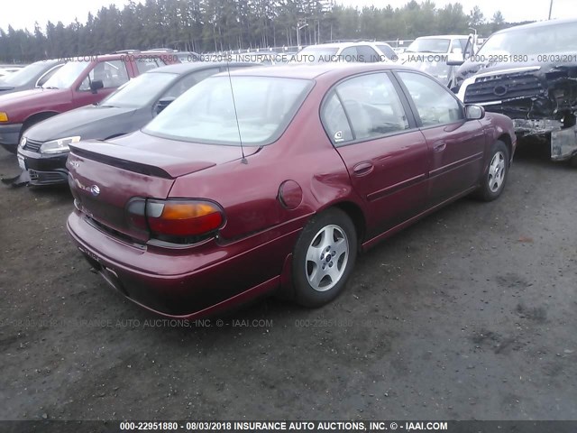 1G1NE52J92M653330 - 2002 CHEVROLET MALIBU LS MAROON photo 4